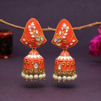 Orange jhumkas 1