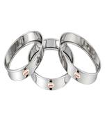 JAGGERY  Stainless Steel Round Hot Pot Stand Matka Stand for Kitchen  Set of 3 (Dia  1213 and 15cm Height -3cm)