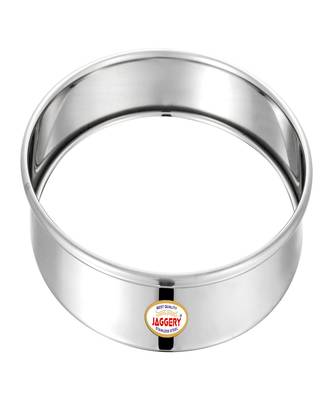 JAGGERY  Stainless Steel Round Hot Pot Stand Matka Stand for Kitchen  Set of 2 (Dia  16 and 18cm Height -3cm) 4