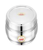 JAGGERY Stainless Steel Belly Shape Puri Dabba Round Conatiner Pack of 1pcs (Capacity1150ml) (Dia17cm H-7cm)