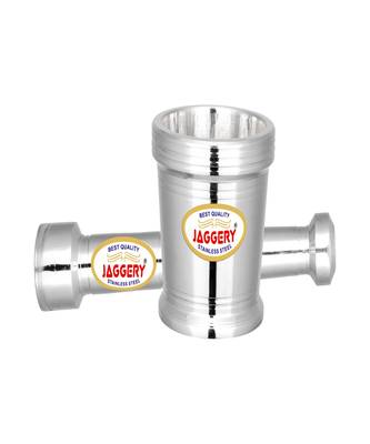 JAGGERY Stainless Steel Heavy Mortar Pestle Set Khal Batta Okhli Masher Kharad Crusher Imam Dasta Capacity210ml 1
