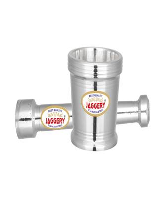 JAGGERY Stainless Steel Heavy Mortar Pestle Set Khal Batta Okhli Masher Kharad Crusher Imam Dasta Capacity210ml 2