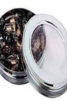 JAGGERY Stainless Steel Chocolate Box Sweet Box Low Height Puri Dabba Container (Dia19cm Capacity-750ml)