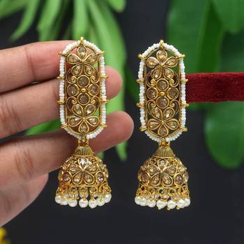 Gold jhumkas 1
