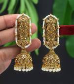 Gold jhumkas