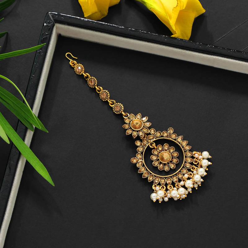 Jaipuri Maang Tikka Latest Designs Gold Maang-tikka Jaipur Mart