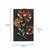Decorative Flower Wall Decor Showpiece for Home Decor in Wrought Iron and Wooden Base - 14 x 21 inch