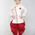 ANAN Beige Plain Blended Cotton Kids Sherwani & Dhoti