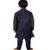 ANAN  Boys' Blue Cotton Silk Kurta & Pyjama Plain Set