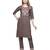 Mohvogue Women's Brown Silk Blend Kurta With Pant.