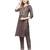 Mohvogue Women's Brown Silk Blend Kurta With Pant.