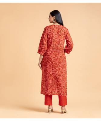 Coral printed cotton kurta-sets 4