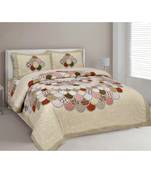 Ridan Cotton Printed Multicolour King  Size Double Bed Sheet