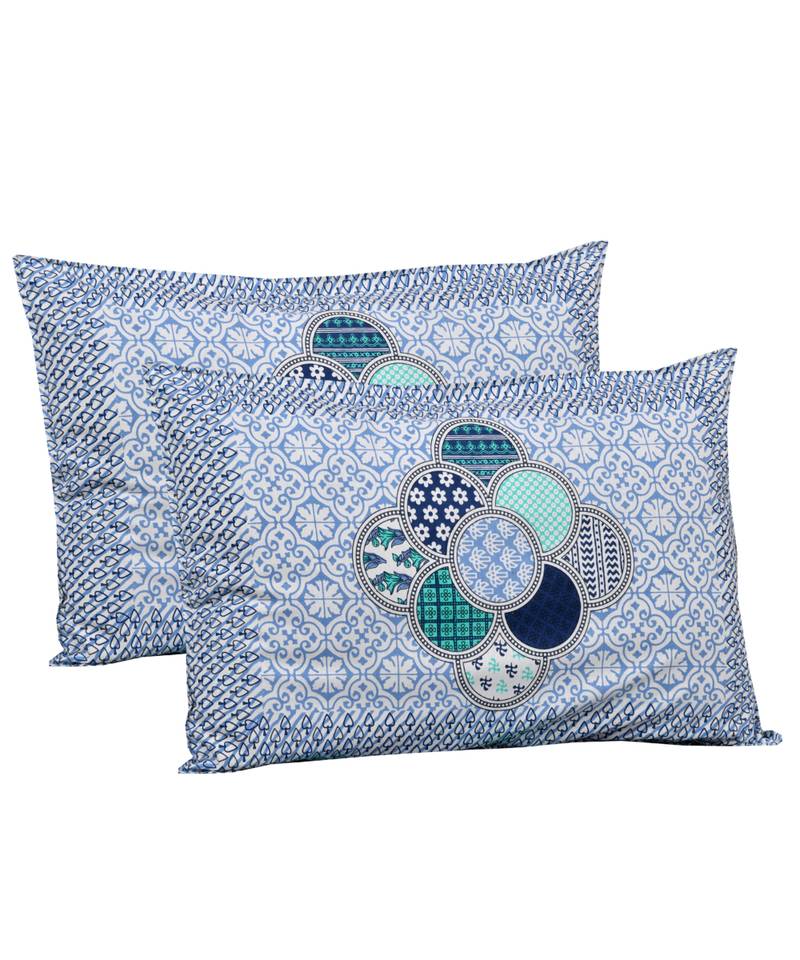 Ridan Cotton Printed Multicolour King  Size Double Bed Sheet