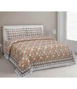 Ridan Cotton Printed Multicolour King  Size Double Bed Sheet