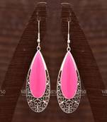 Pink crystal earrings