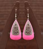 Pink crystal earrings