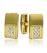 Mahi Gold Liana Cufflinks with Swarovski Elements
