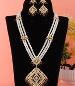 Real Natural Hyderabadi Rani Har pearls Set