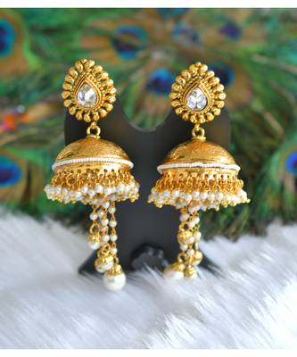 Antique long bridal jhumkkas dj-01283 1