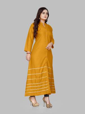 Fashion Kreza Women's 14kg Rayon Casual A-Line Kurta 4