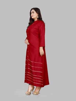 Fashion Kreza Women's Heavy 14kg Rayon A-Line Casual Kurta 5