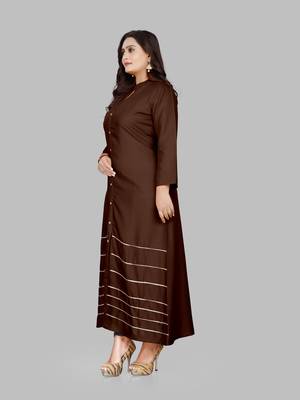 Fashion Kreza Women's Heavy 14kg Rayon Casual A-Line Kurti 5