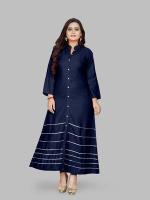 Fashion Kreza Women's 14kg Rayon Casual A-Line Kurta 1