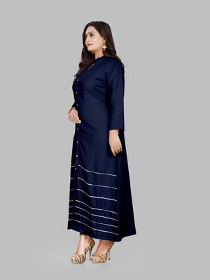 Fashion Kreza Women's 14kg Rayon Casual A-Line Kurta 5