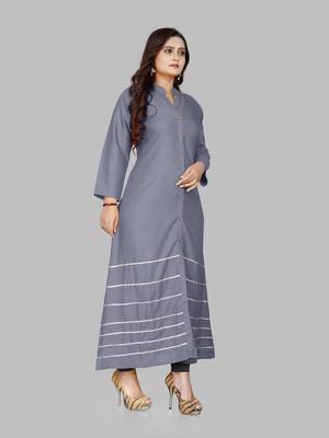 Fashion Kreza Women's Heavy 14kg Rayon Casual A-Line Kurti 4