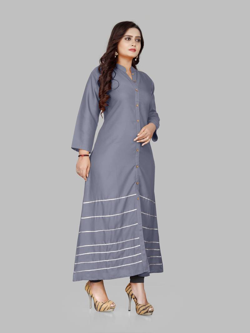 Fashion Kreza Women's Heavy 14kg Rayon Casual A-Line Kurti