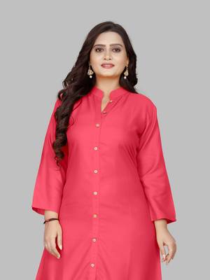 Fashion Kreza Women's Heavy 14kg Rayon A-Line Casual Kurta 3