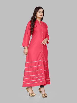 Fashion Kreza Women's Heavy 14kg Rayon A-Line Casual Kurta 4
