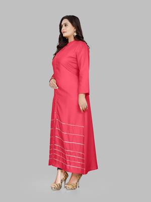 Fashion Kreza Women's Heavy 14kg Rayon A-Line Casual Kurta 5