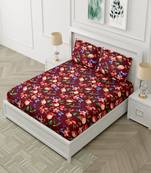 Ridan Poly Cotton Double  Bed Sheets With Pillow Cover