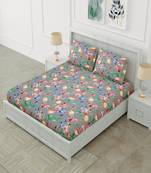 Ridan Poly Cotton Double  Bed Sheets With Pillow Cover