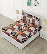 Ridan Poly Cotton Double  Bed Sheets With Pillow Cover