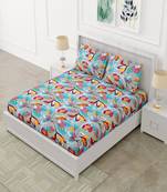 Ridan Poly Cotton Double  Bed Sheets With Pillow Cover