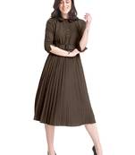 Fashion Kreza Women's Western Midi Dress