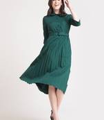 Fashion Kreza Women's Western A-Line Stylish Midi Dress