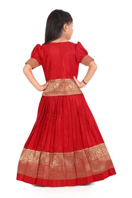 EVERWILLOW Red Party Wear Lehenga choli for girls dress 4