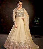 Chiku embroidered net salwar