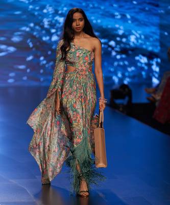 Tiffany Blue Jade Fringe Dress 1