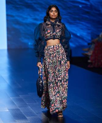 Milori blue tropical printed set 1