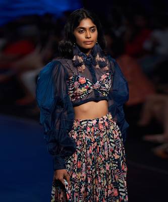 Milori blue tropical printed set 2