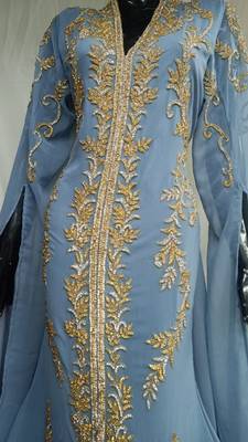 Blue Eid Kaftan for Women 1