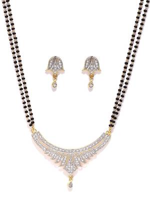 Twinkling Gold Diamond Designer mangalsutra 4