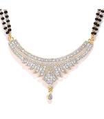 Twinkling Gold Diamond Designer mangalsutra