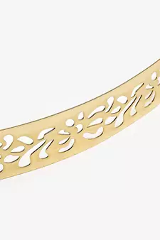  Golden plate shape carved adjustable kamarband waist belt or waistchain
