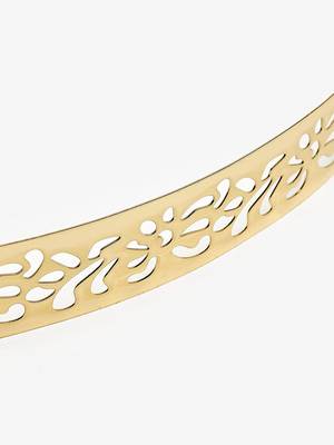Golden Plate Shape carved Adjustable Kamarband Waist Belt or waistchain 4